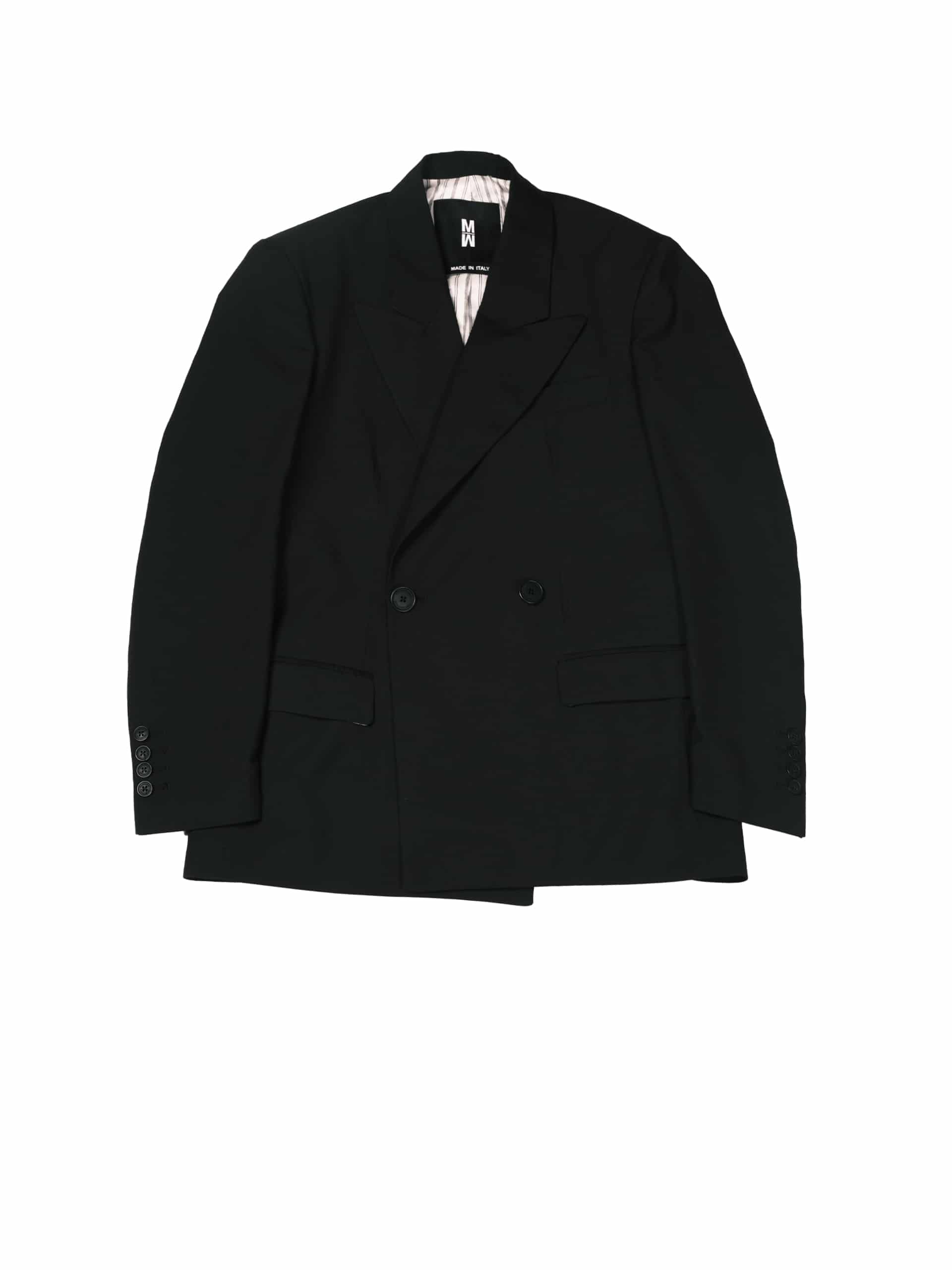 Double breasted zipper discount jacket